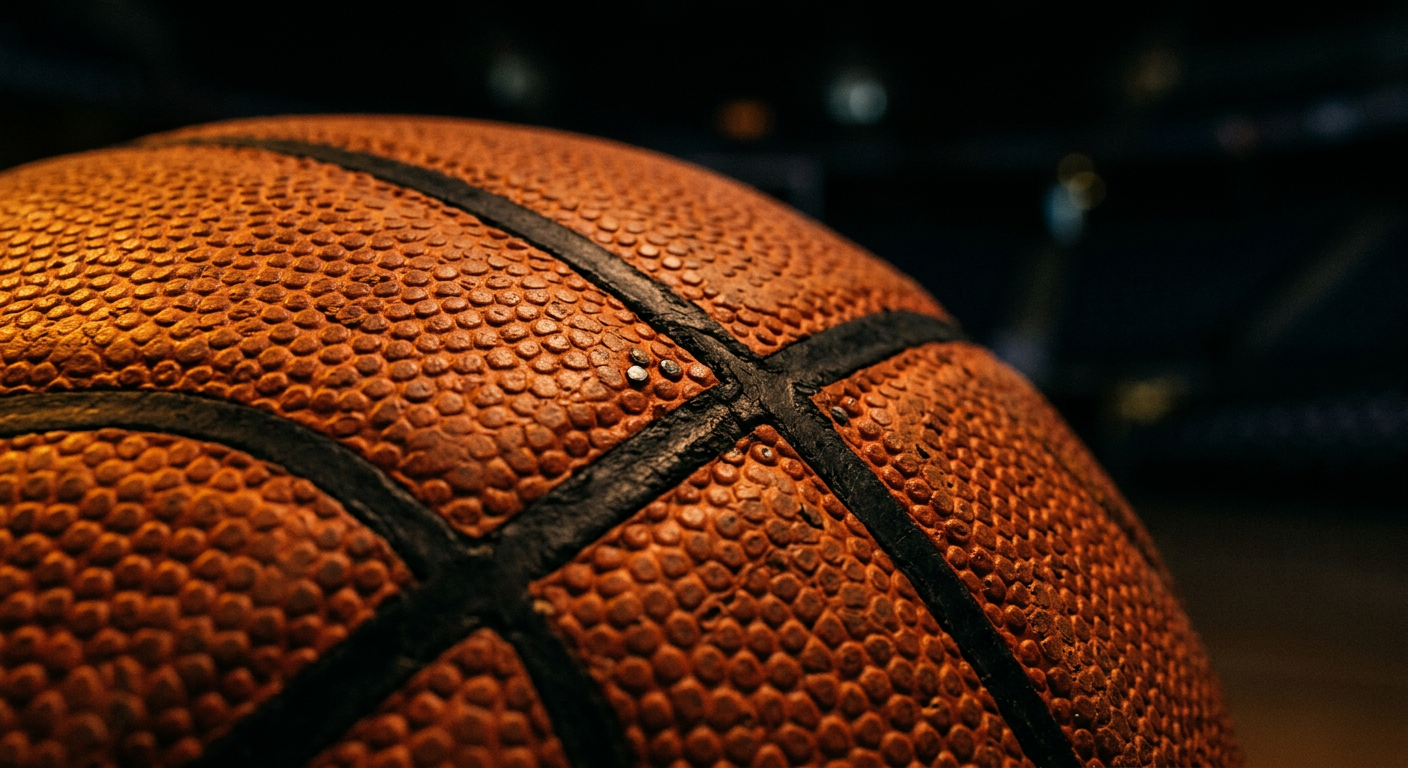 Close-up photograph representing Basketball, one of the four sports Superdawgs ranks underdogs in