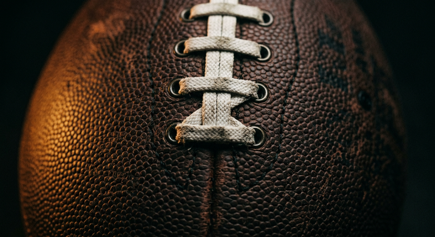 Close-up photograph representing Football, one of the four sports Superdawgs ranks underdogs in